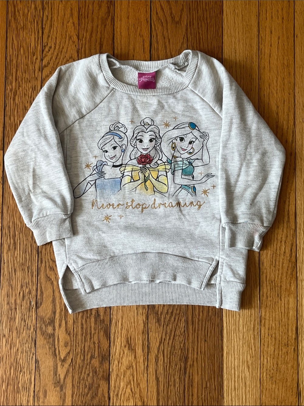 3T Disney Princess toddler sweatshirt Cinderella Belle and‎ Jasmine